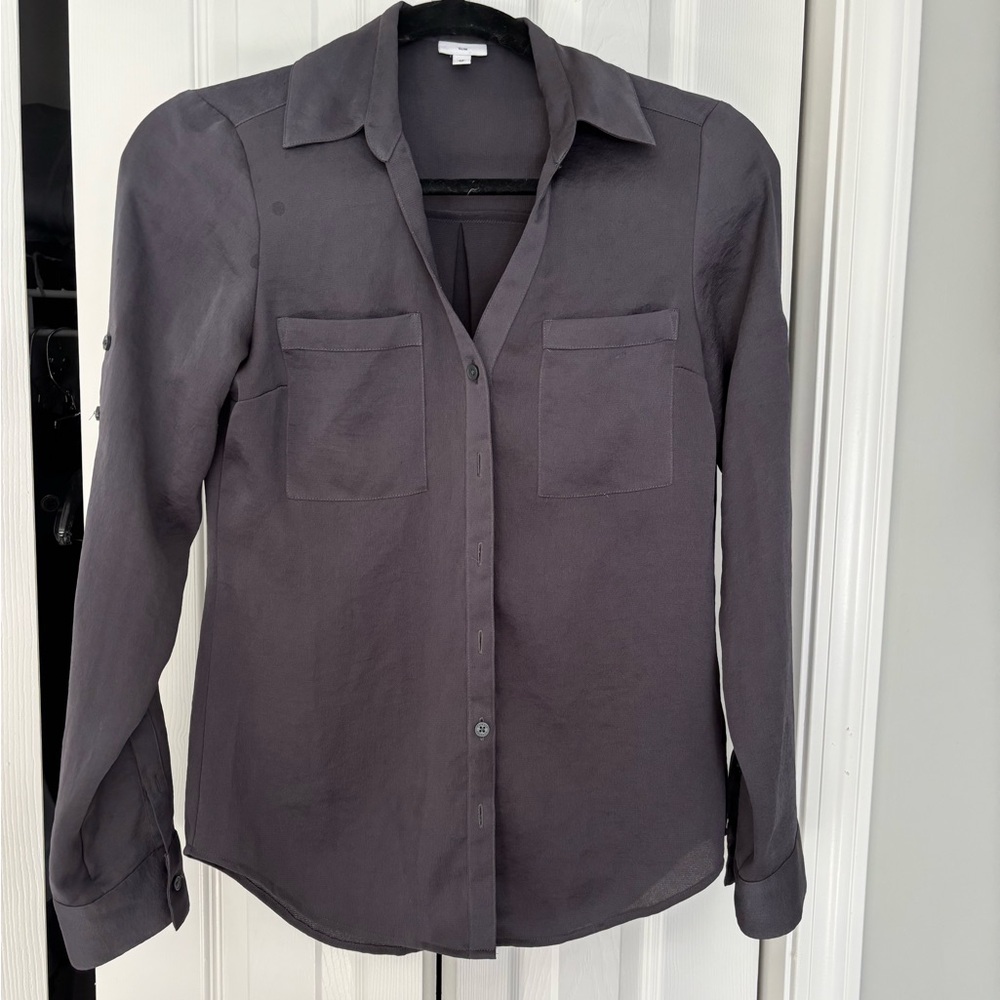Express Charcoal Slim Fit Shirt